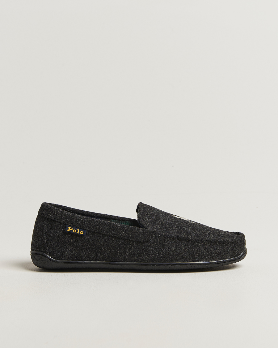 Herr | Sandaler & Tofflor | Polo Ralph Lauren | Brenan Wool Slipper Black/Cream