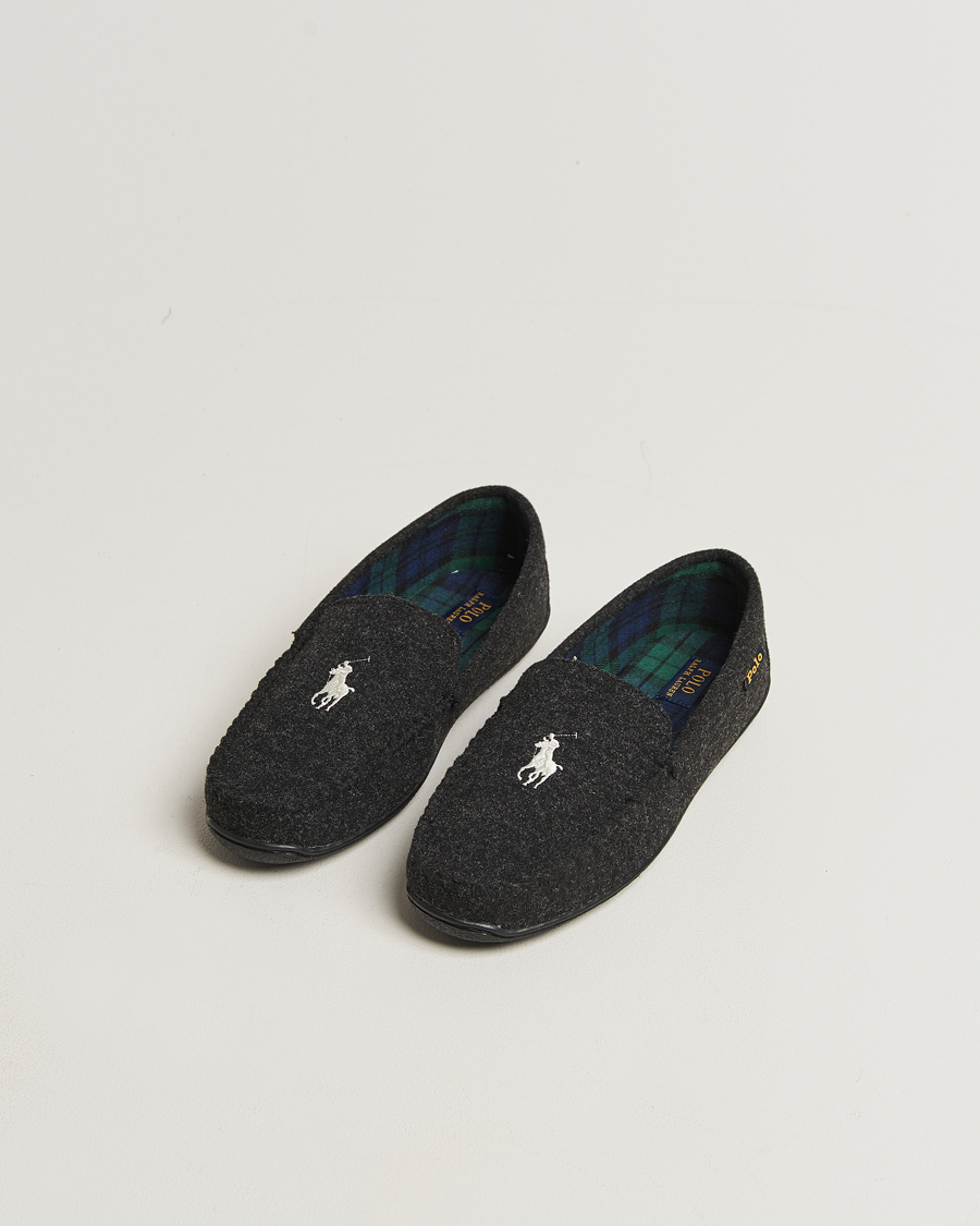 Herr | Sandaler & Tofflor | Polo Ralph Lauren | Brenan Wool Slipper Black/Cream
