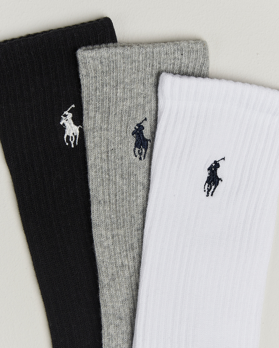 Herr | Underkläder | Polo Ralph Lauren | 6-Pack Crew Sock Grey Assorted