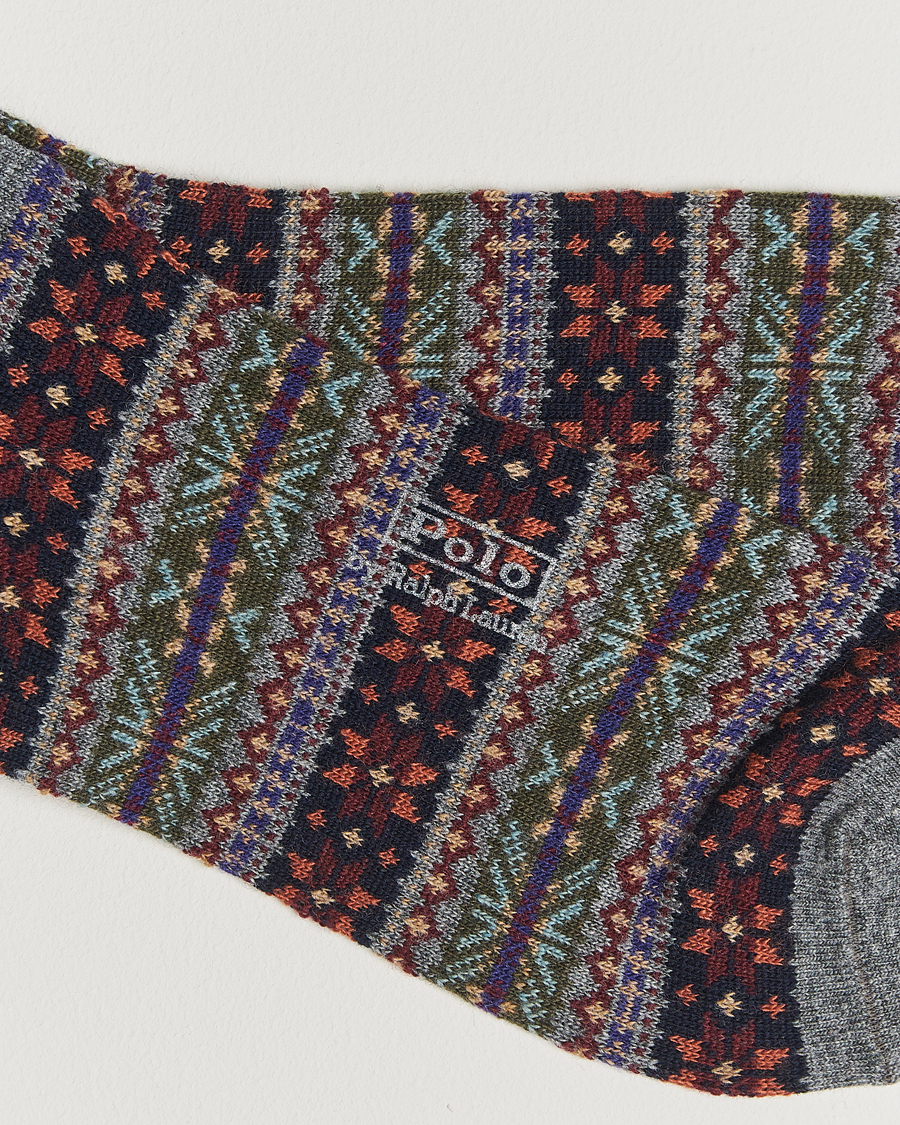 Herr | Underkläder | Polo Ralph Lauren | Fair Isle Sock Medium Grey Heather