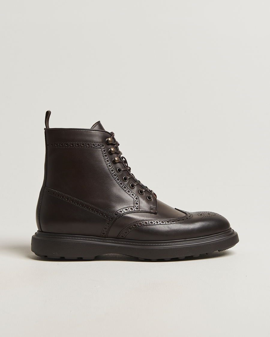 Herr | Kängor | Polo Ralph Lauren | Martelli Brogue Boot Dark Brown Suede