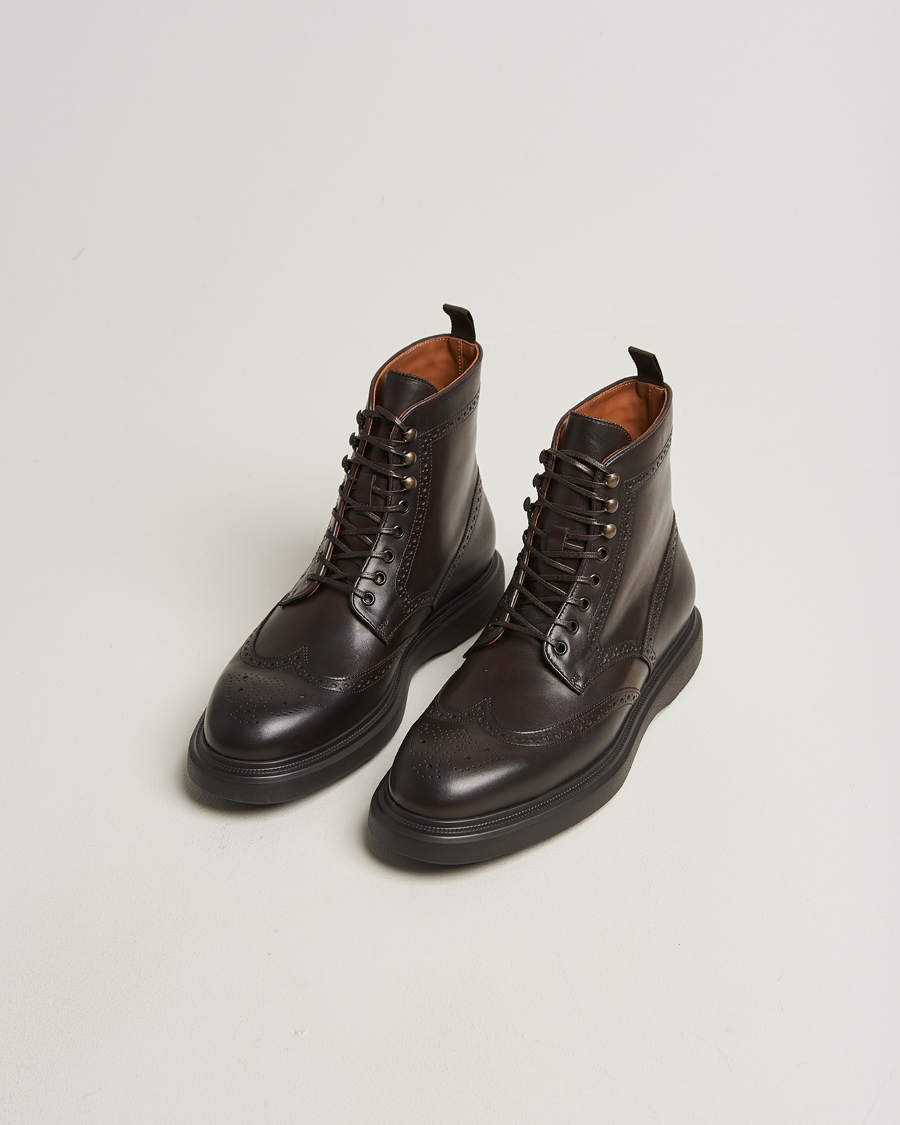 Herr | Kängor | Polo Ralph Lauren | Martelli Brogue Boot Dark Brown Suede