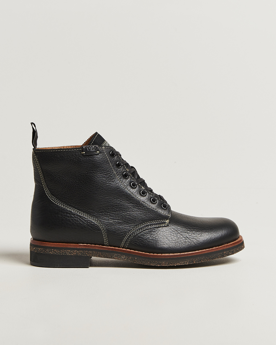 Herr | Kängor | Polo Ralph Lauren | Radford Oiled Leather Boot Black Calf