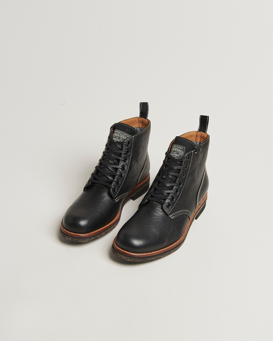 Herr | Kängor | Polo Ralph Lauren | Radford Oiled Leather Boot Black Calf