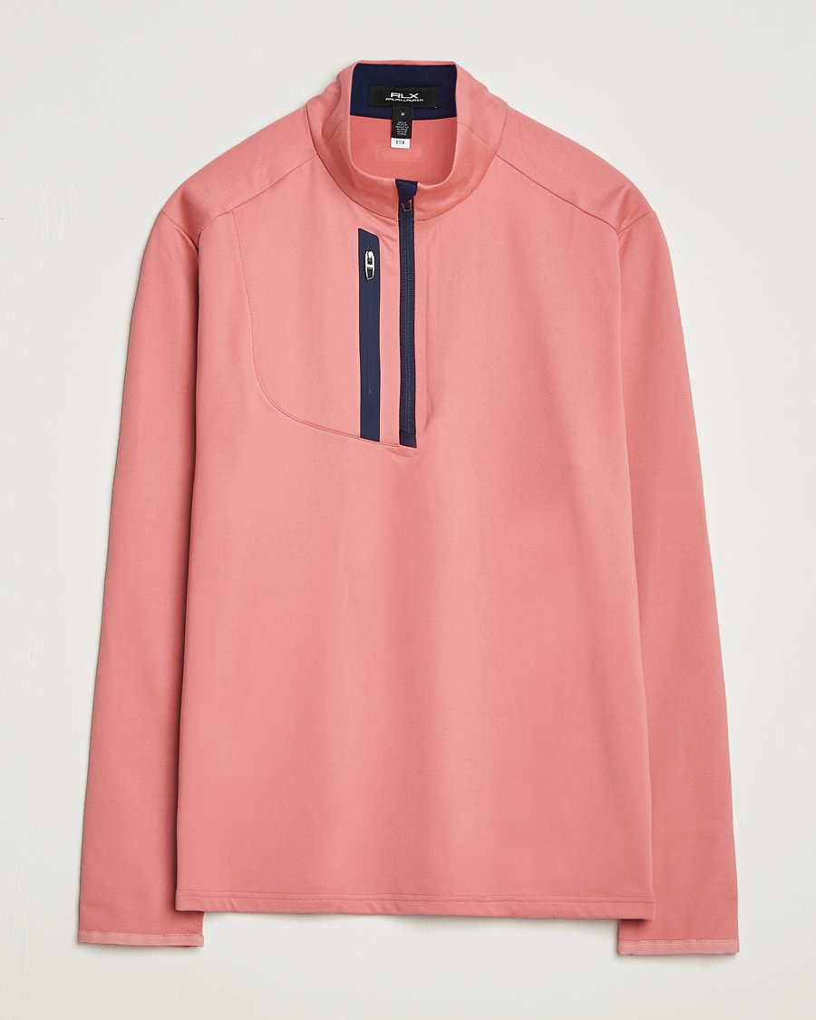 Herr | Tröjor | RLX Ralph Lauren | Luxury Jersey Half Zip Desert Rose