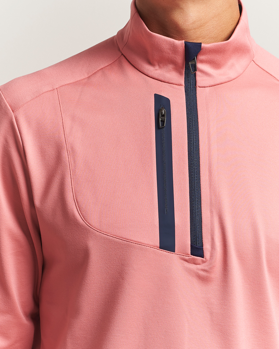 Herr | Tröjor | RLX Ralph Lauren | Luxury Jersey Half Zip Desert Rose