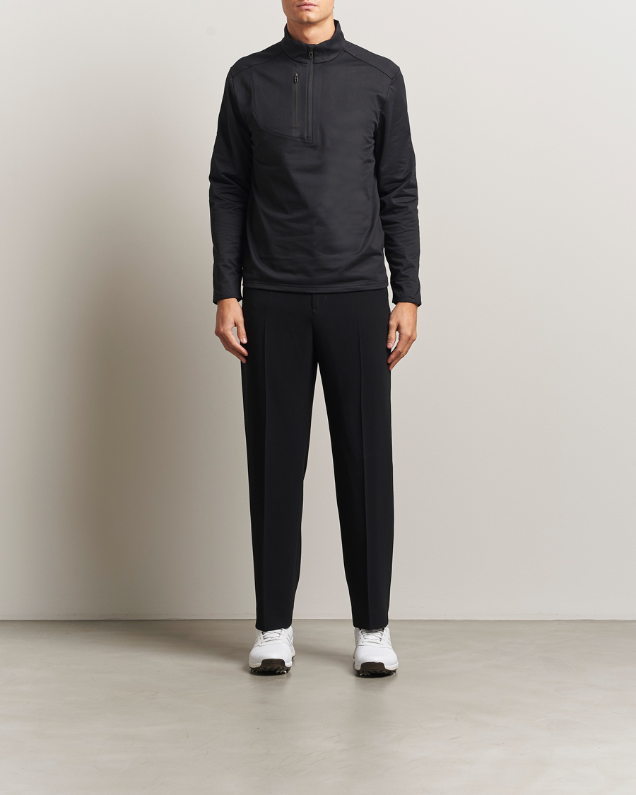 Herr | Golfkläder | RLX Ralph Lauren | Luxury Jersey Half Zip Polo Black