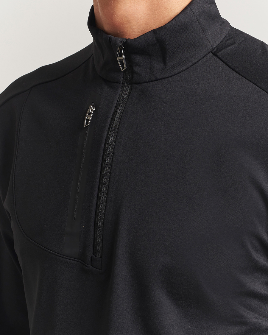 Herr | Golfkläder | RLX Ralph Lauren | Luxury Jersey Half Zip Polo Black