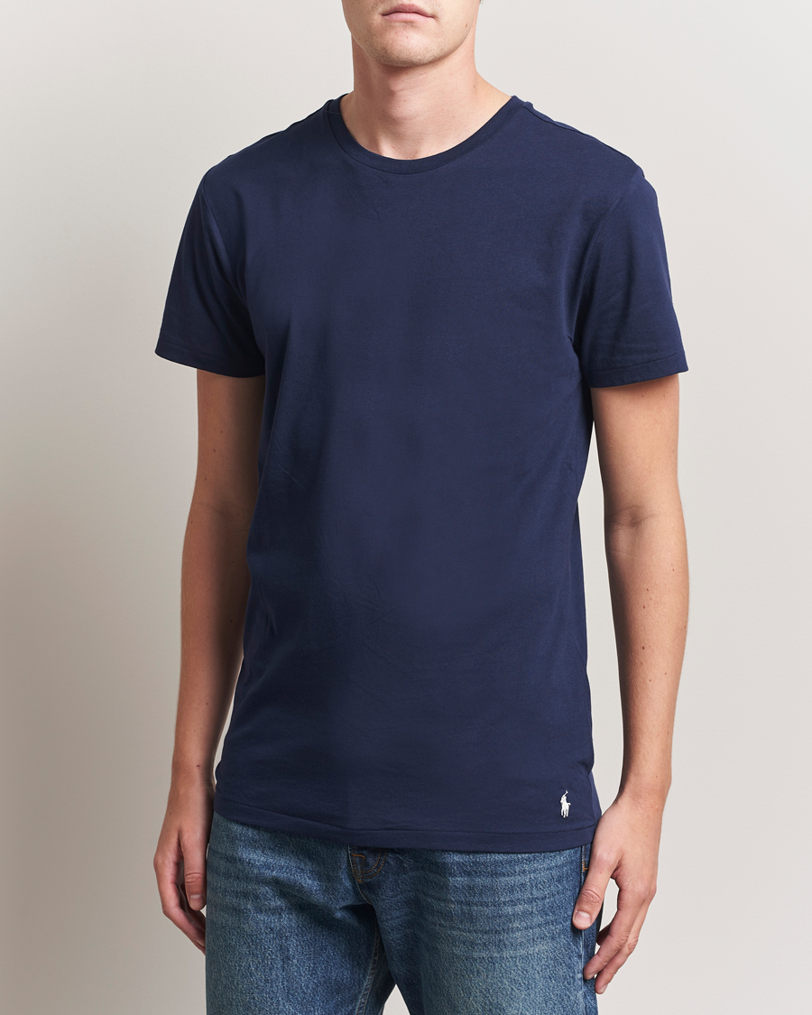 Herr | T-Shirts | Polo Ralph Lauren | 3-Pack Crew Neck T-Shirt Blue/White/Navy