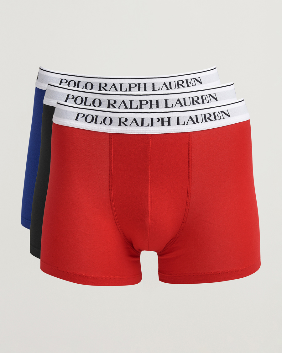 Herr | Underkläder | Polo Ralph Lauren | 3-Pack Trunk RL Red/Heritage Royal/Black