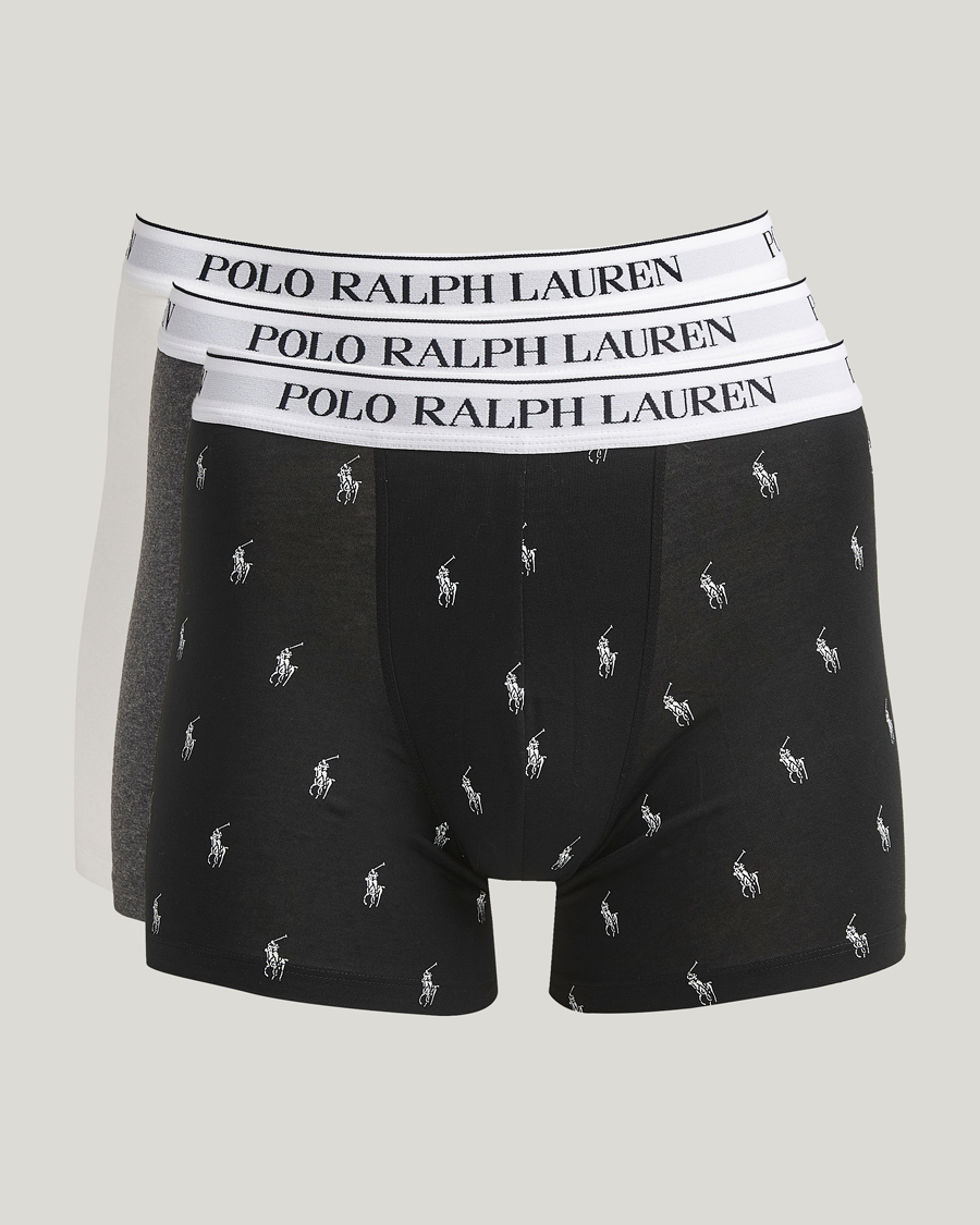 Herr | Underkläder | Polo Ralph Lauren | 3-Pack Boxer Brief Black/Grey/White