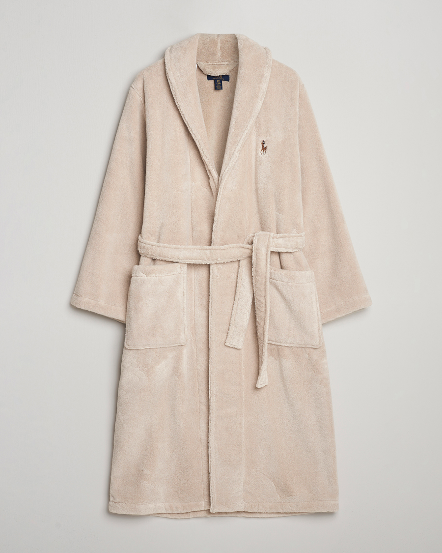 Herr | Pyjamas & Morgonrockar | Polo Ralph Lauren | Cotton Terry Robe Khaki Stone