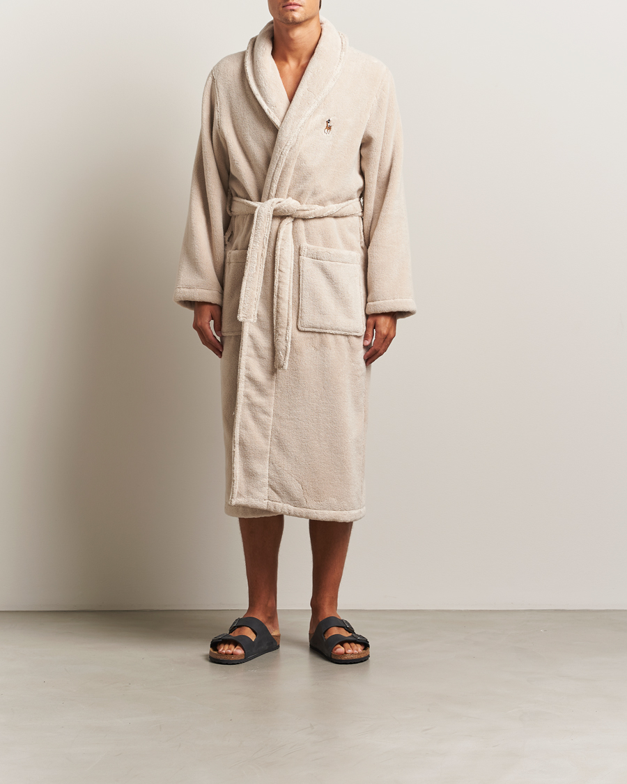 Herr | Pyjamas & Morgonrockar | Polo Ralph Lauren | Cotton Terry Robe Khaki Stone