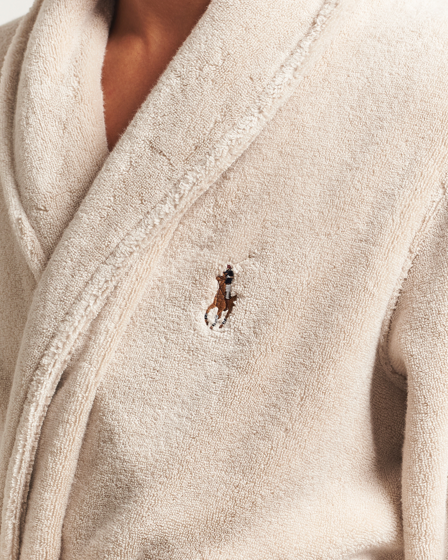 Herr | Pyjamas & Morgonrockar | Polo Ralph Lauren | Cotton Terry Robe Khaki Stone
