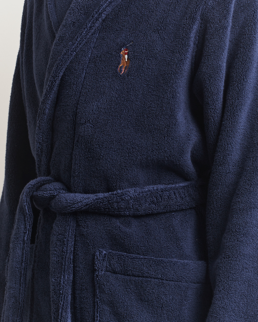 Herr | Pyjamas & Morgonrockar | Polo Ralph Lauren | Cotton Terry Logo Robe Cruise Navy