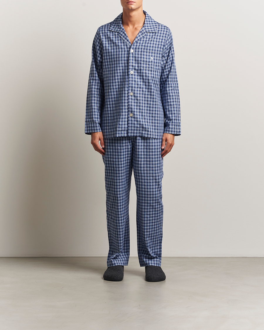 Herr | Pyjamas & Morgonrockar | Polo Ralph Lauren | Cotton Checked Pyjama Set Navy