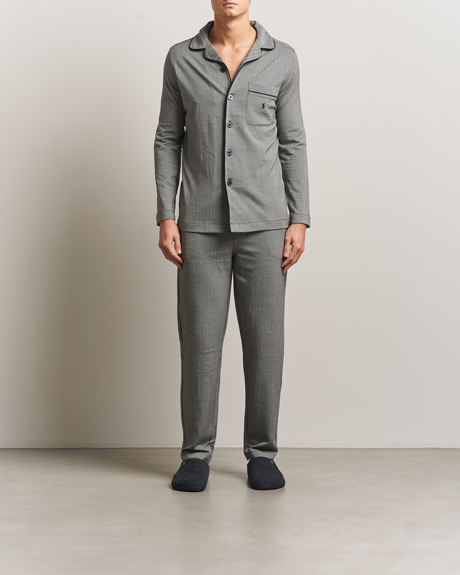 Herr | Pyjamas & Morgonrockar | Polo Ralph Lauren | Cotton Lounge Set Black/Cream