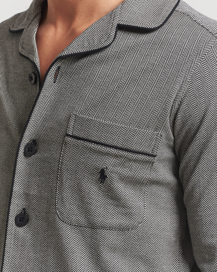 Herr | Pyjamas & Morgonrockar | Polo Ralph Lauren | Cotton Lounge Set Black/Cream