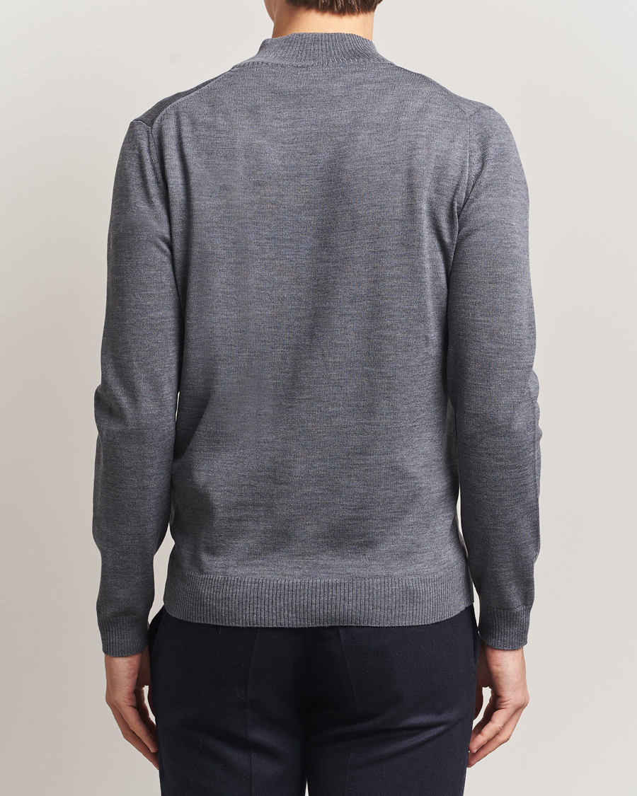 Herr | Tröjor | Stenströms | Merino Full Zip Grey
