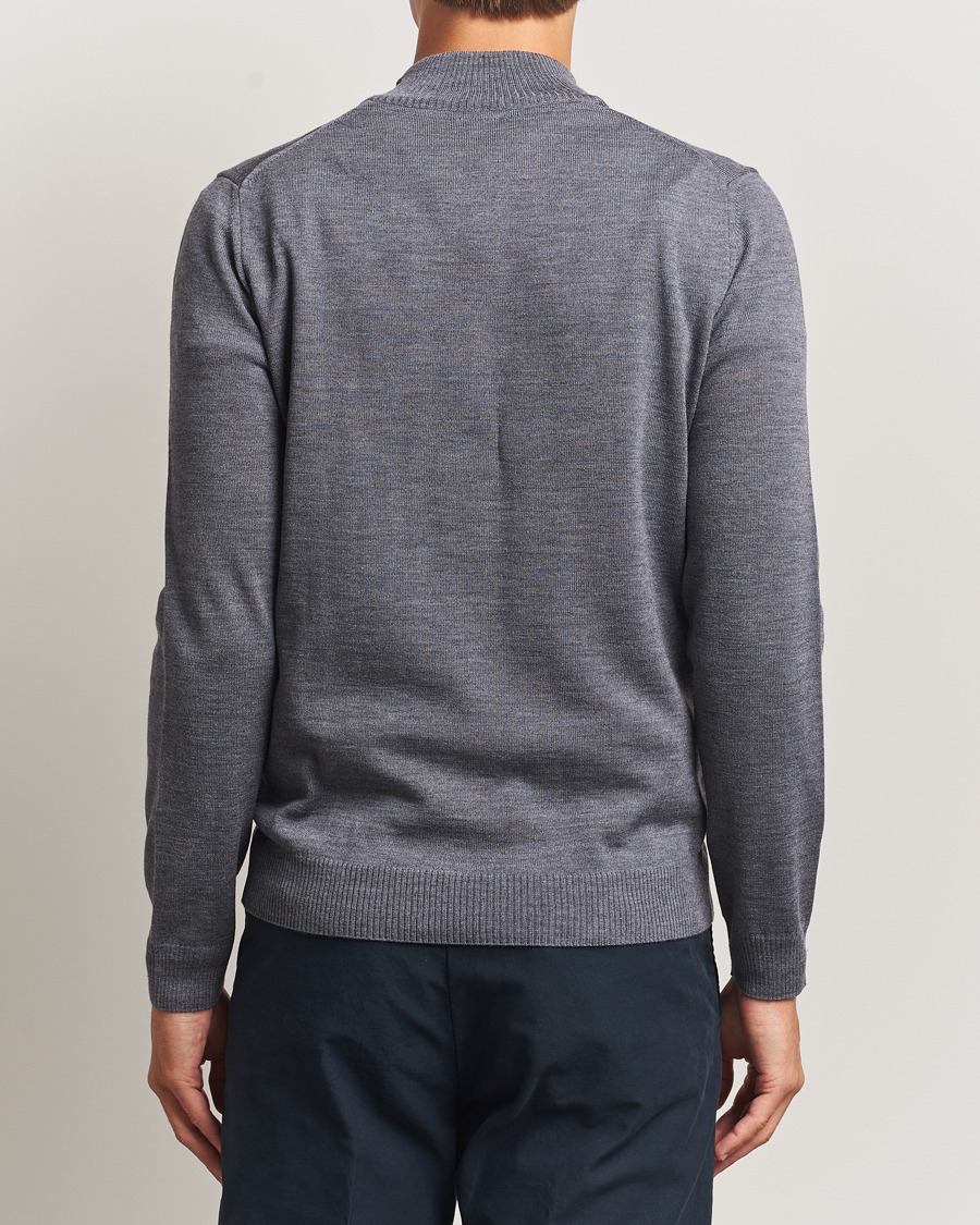 Herr | Tröjor | Stenströms | Merino Half-Zip Grey
