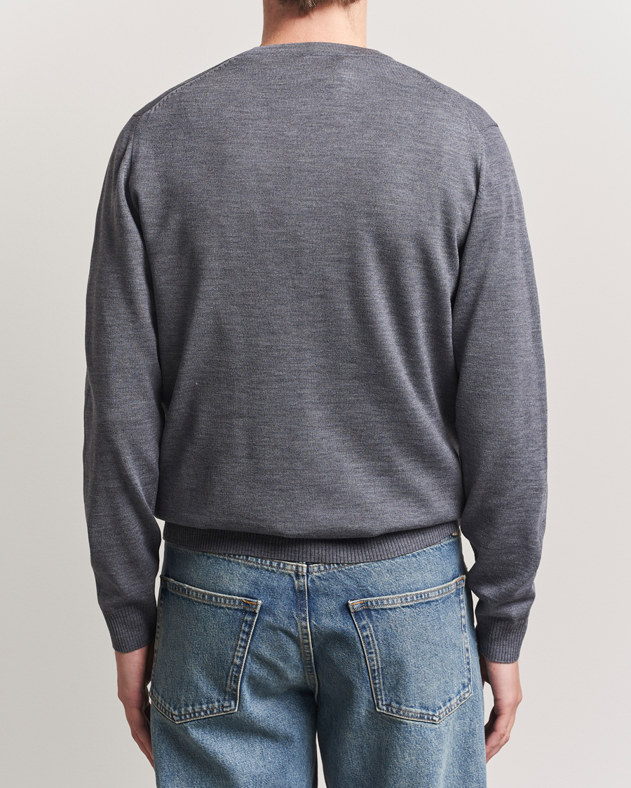 Herr | Tröjor | Stenströms | Merino Cardigan Grey