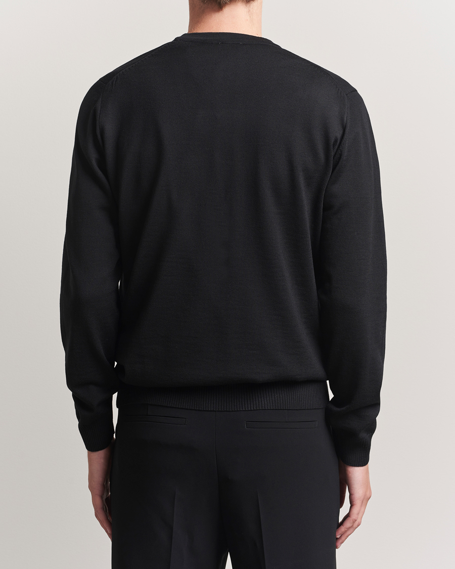 Herr | Tröjor | Stenströms | Merino Cardigan Black