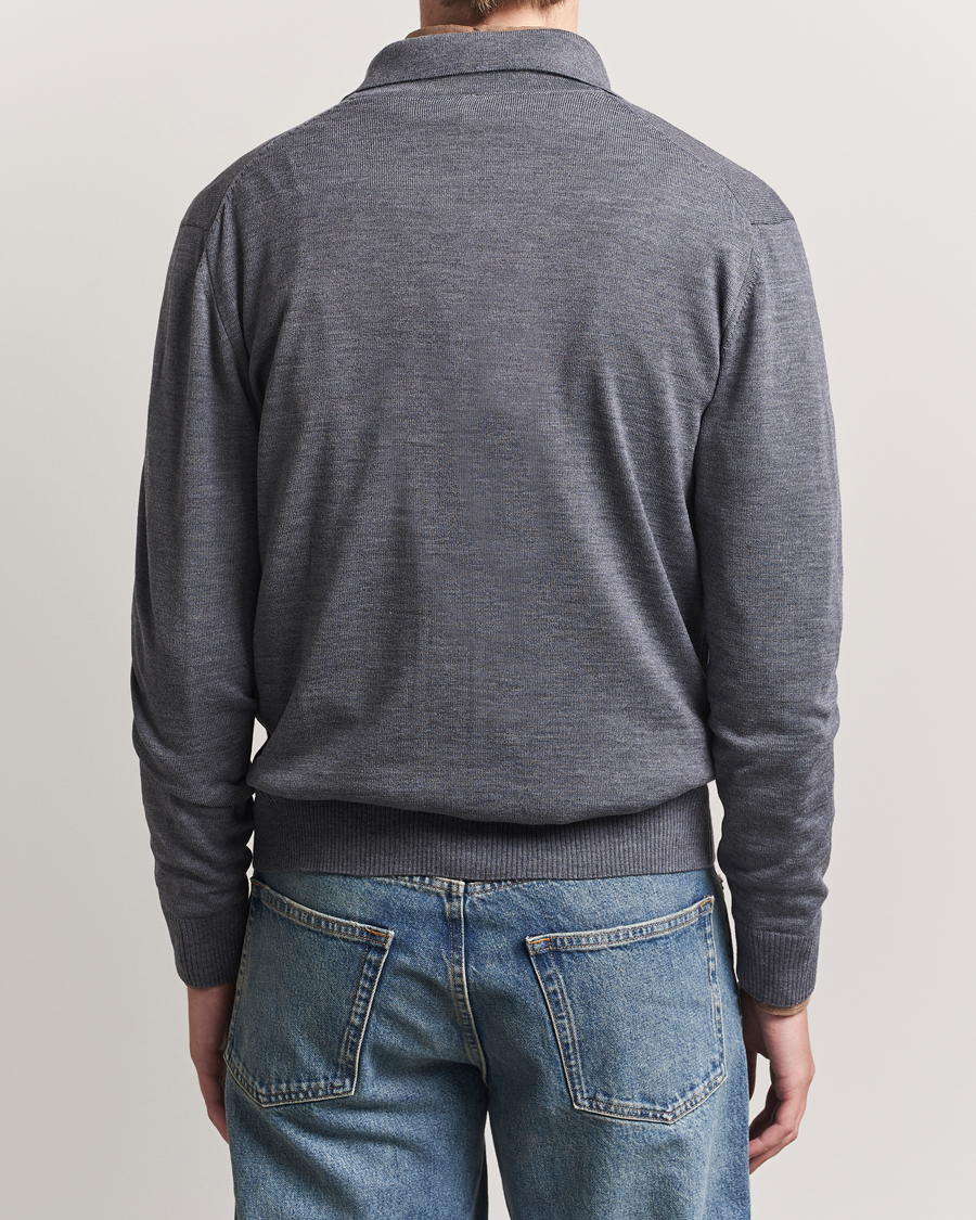 Herr | Tröjor | Stenströms | Merino Pocket Cardigan Grey