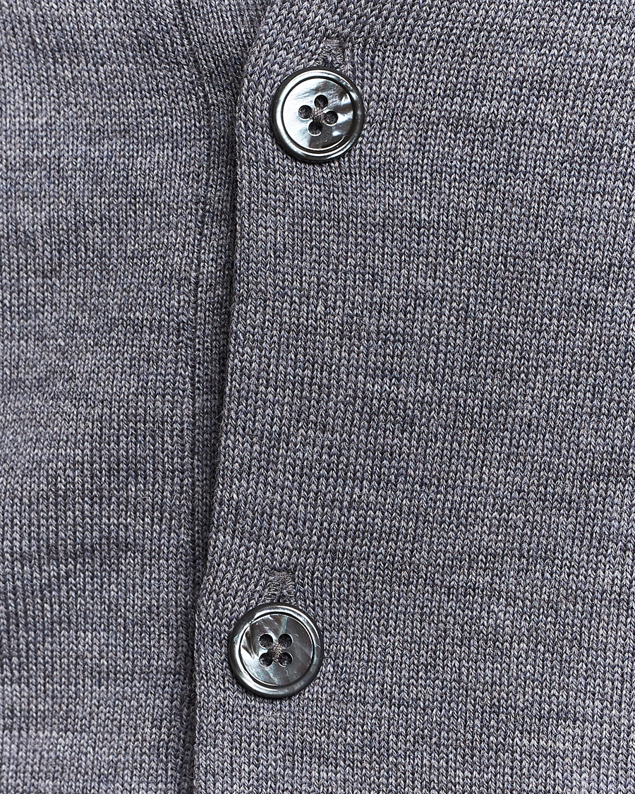 Herr | Tröjor | Stenströms | Merino Pocket Cardigan Grey