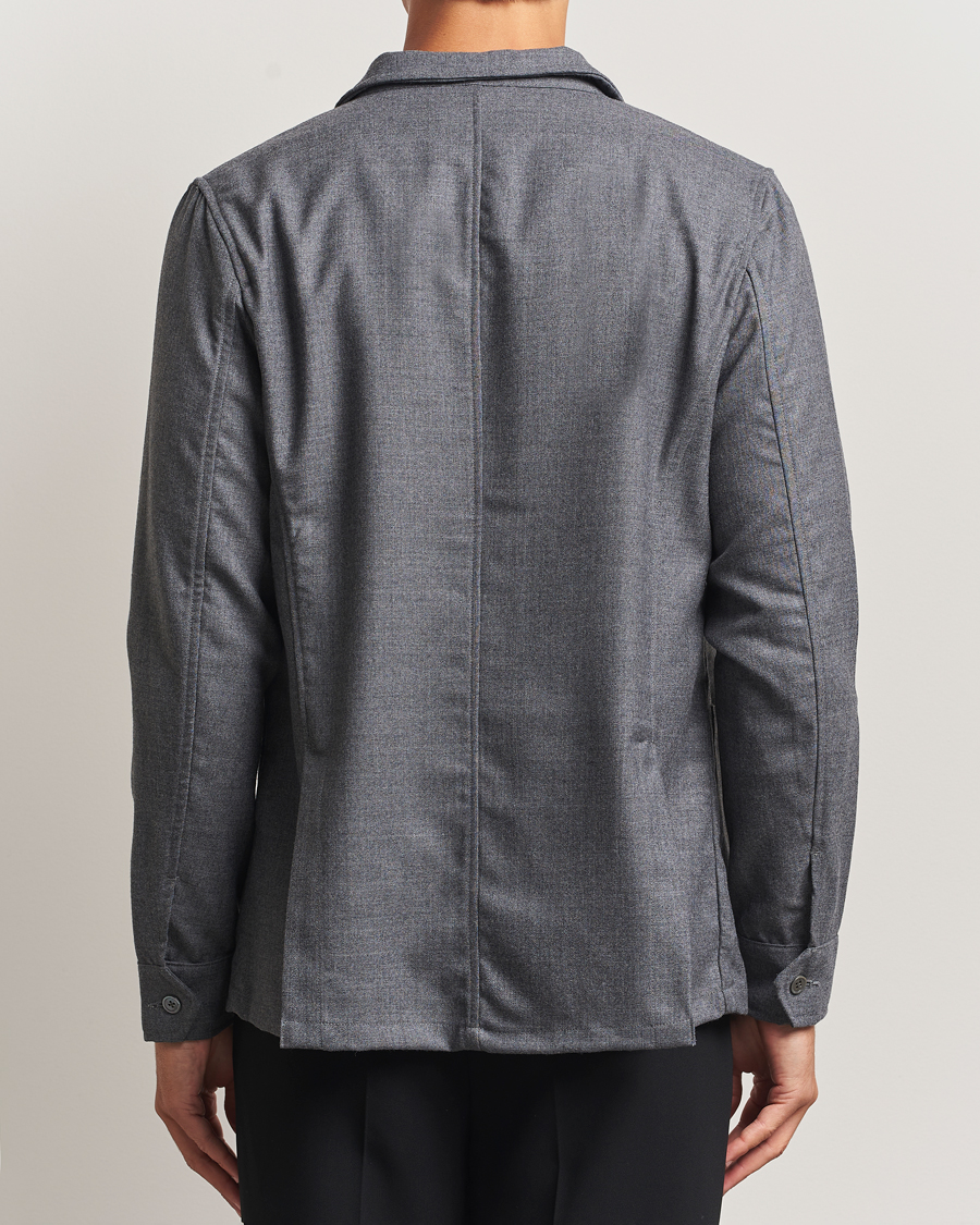 Herr | Skjortor | Stenströms | Wool Overshirt Grey