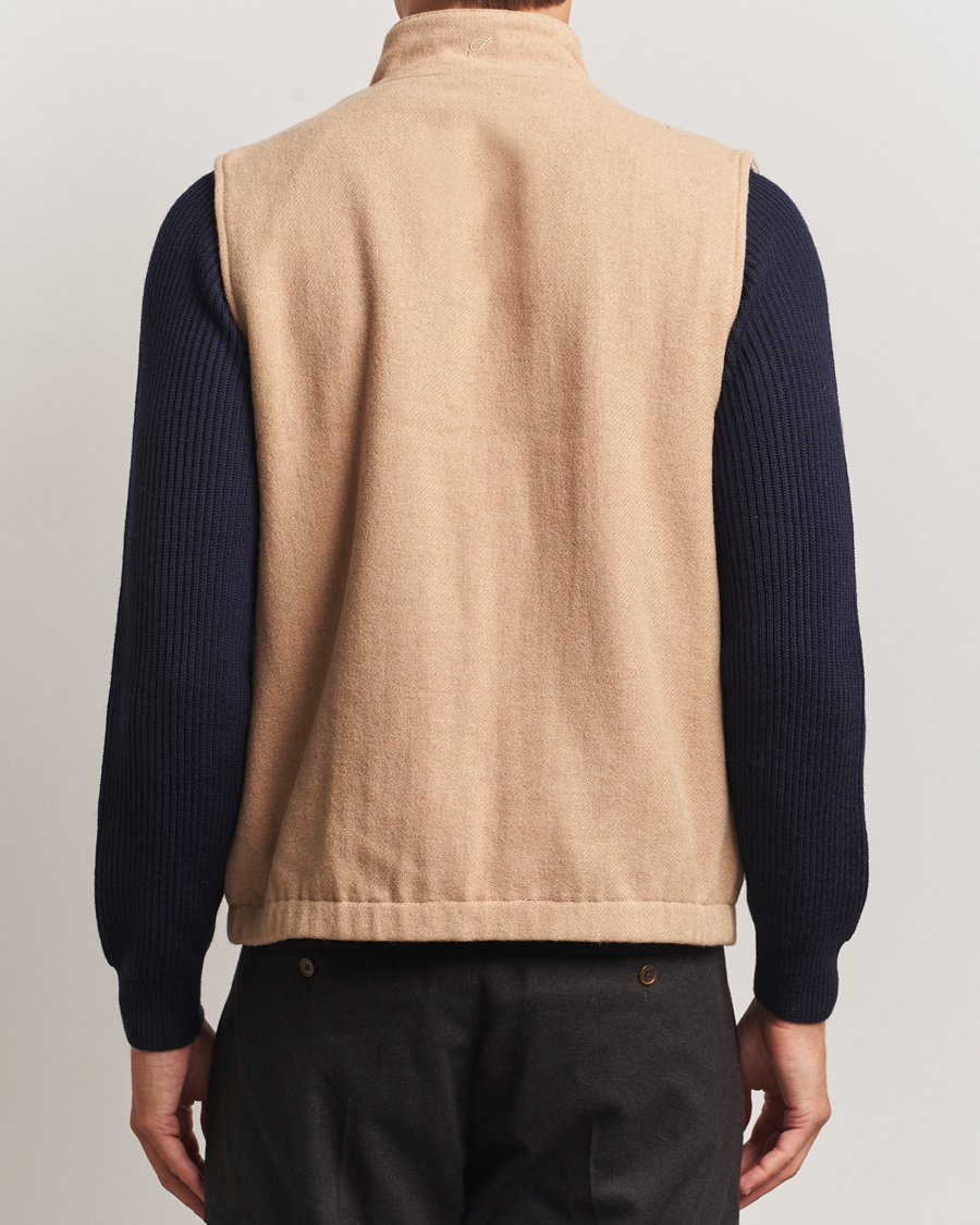Herr | Västar | Stenströms | Reversible Wool Vest Beige