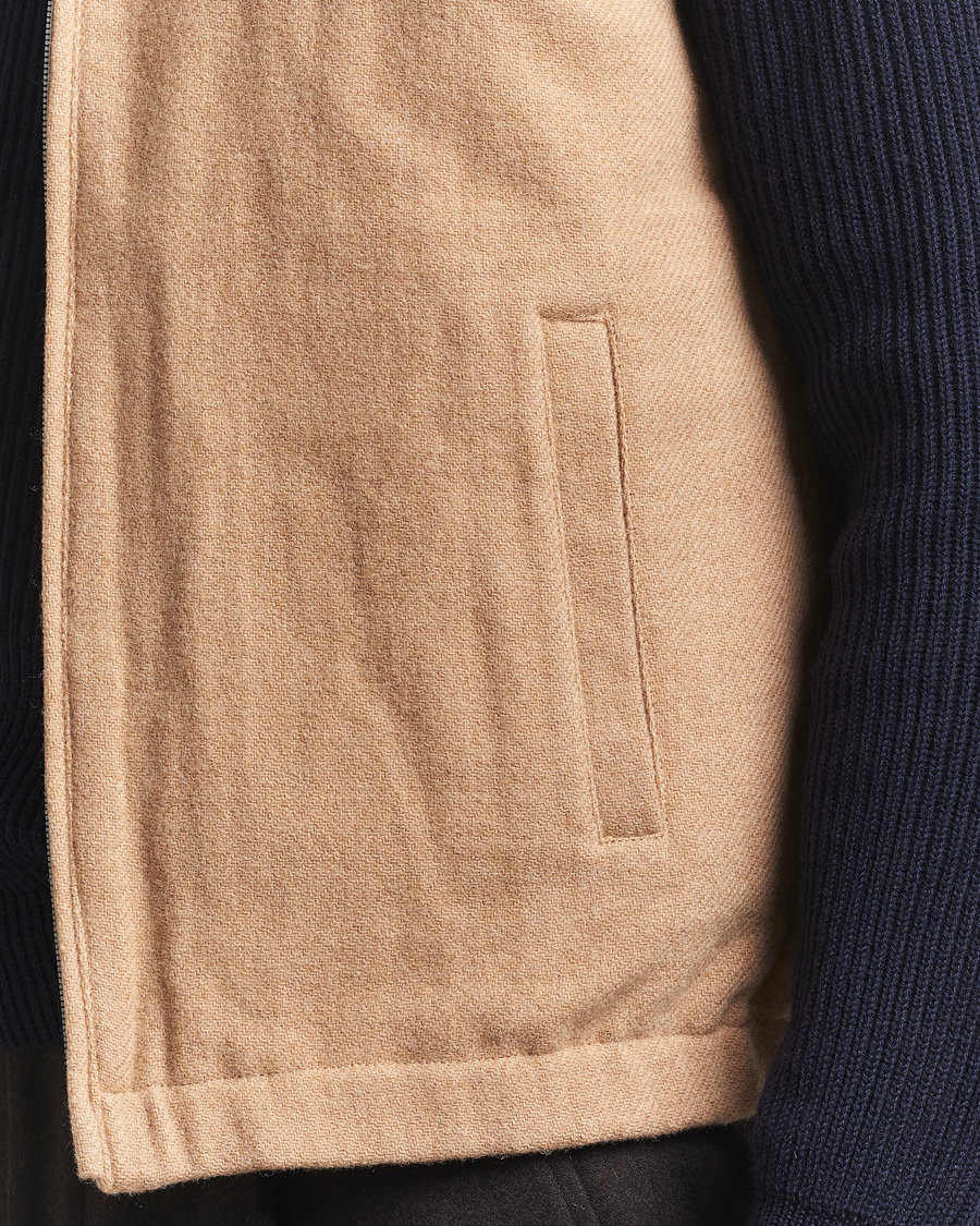 Herr | Västar | Stenströms | Reversible Wool Vest Beige