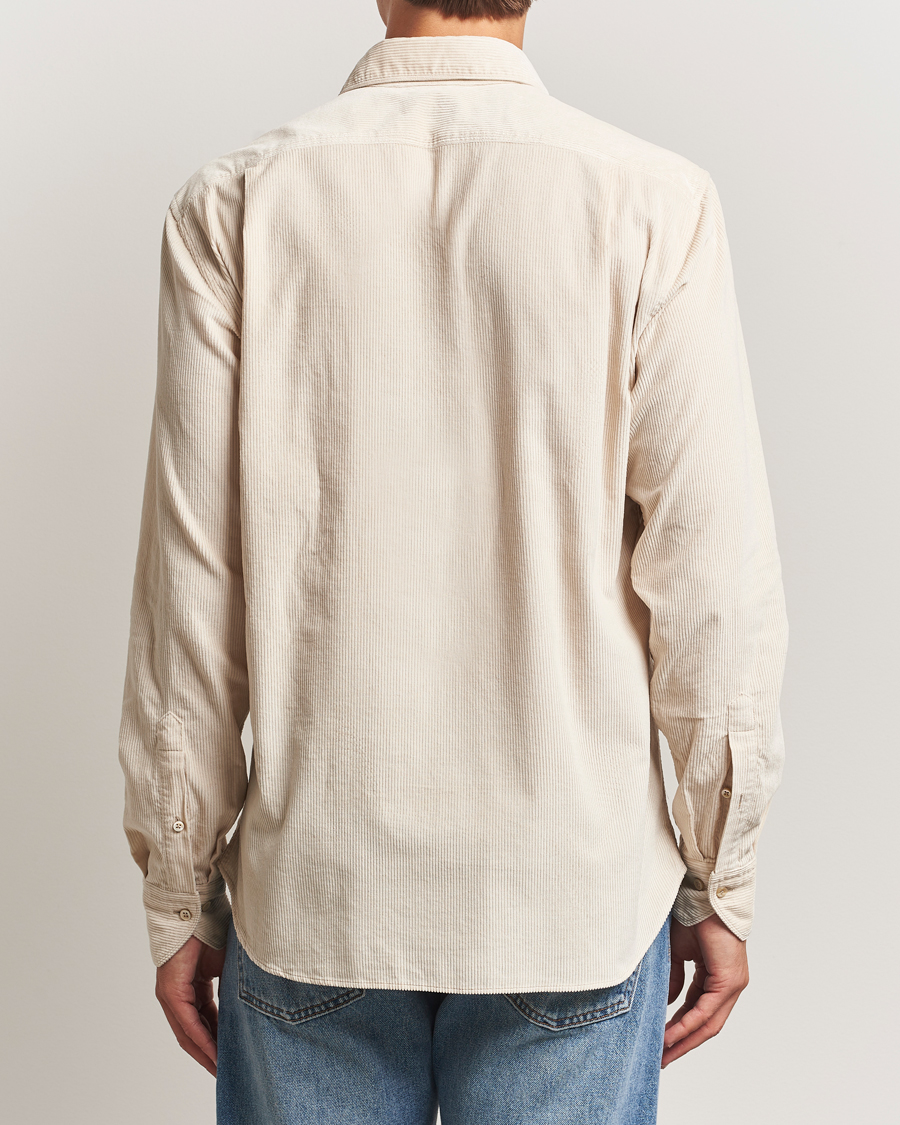 Herr | Skjortor | Stenströms | Regular Fit Cord Pocket Shirt Beige