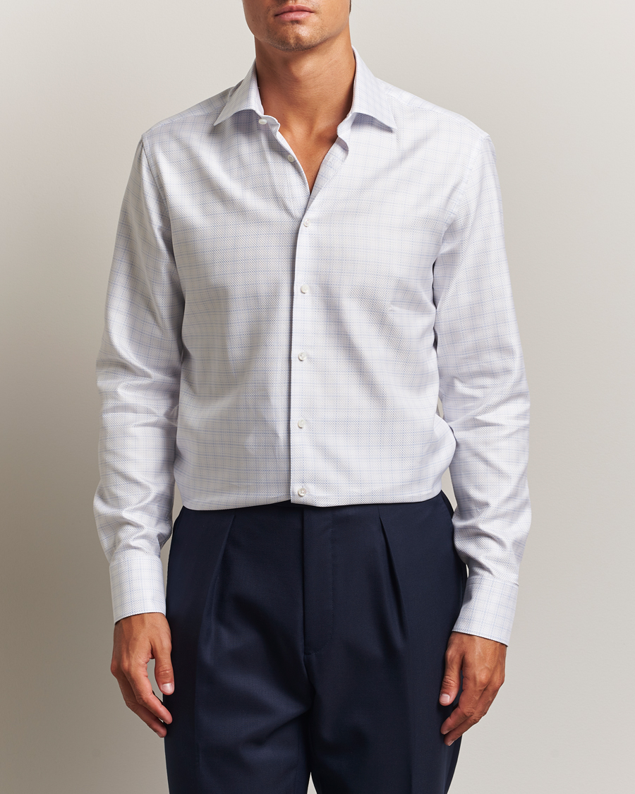 Herr | Skjortor | Stenströms | Regular Fit Structure Cut Away Shirt White