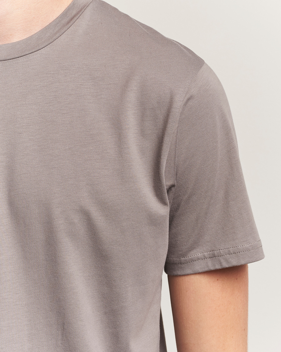 Herr | T-Shirts | Sunspel | Riviera Midweight T-Shirt Iron Grey