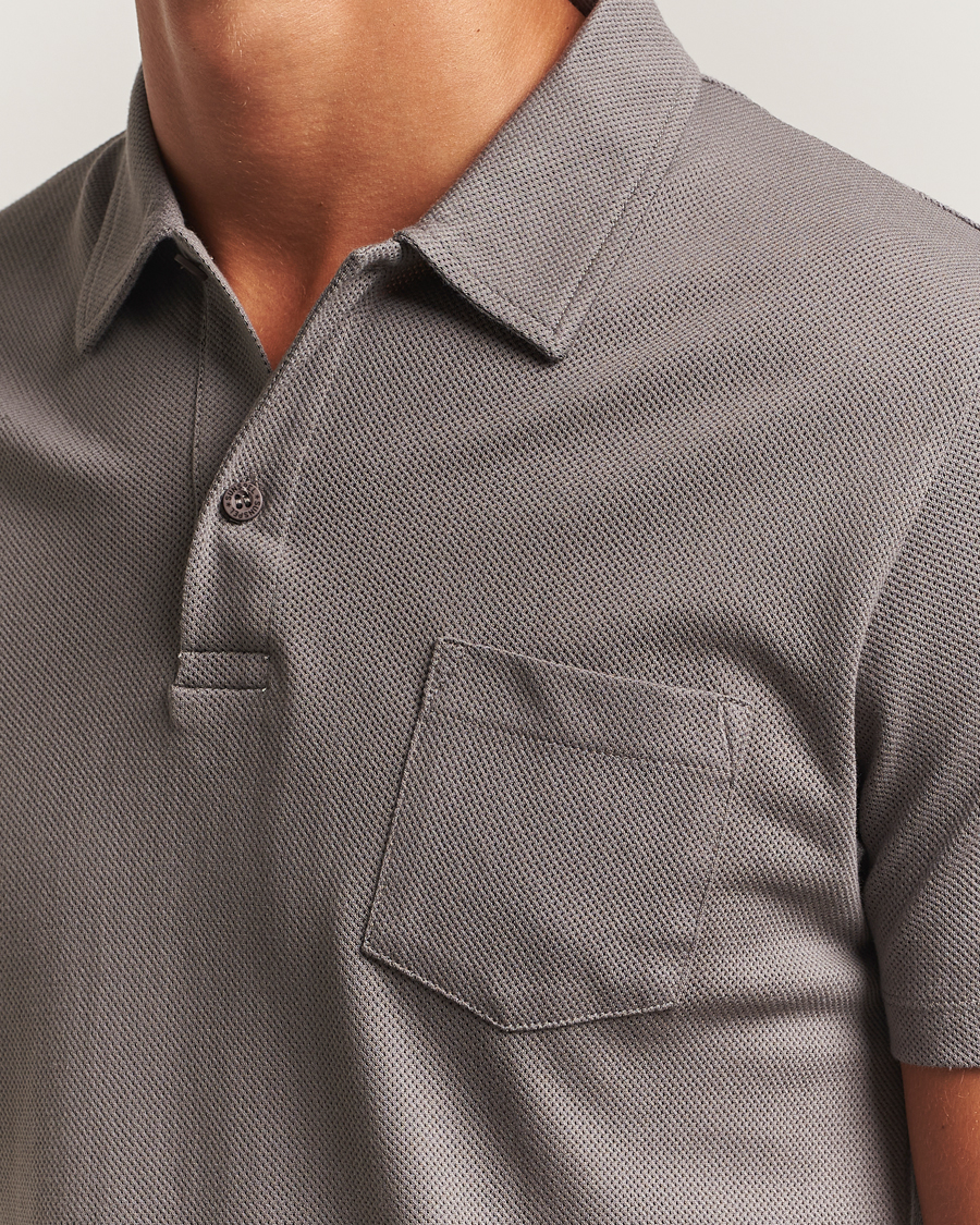 Herr | Pikéer | Sunspel | Riviera Polo Shirt Iron Grey
