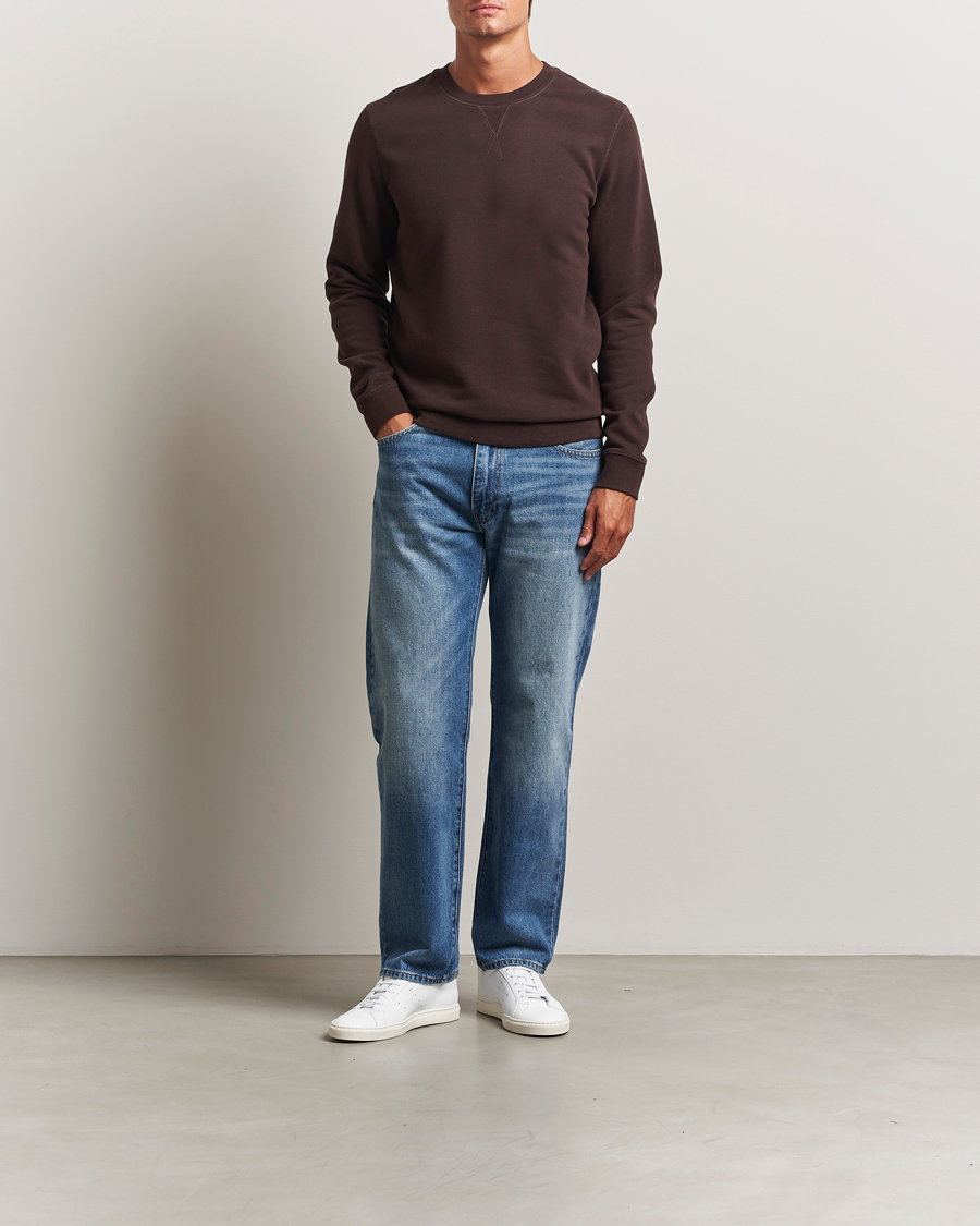 Herr | Tröjor | Sunspel | Loopback Sweatshirt Truffle