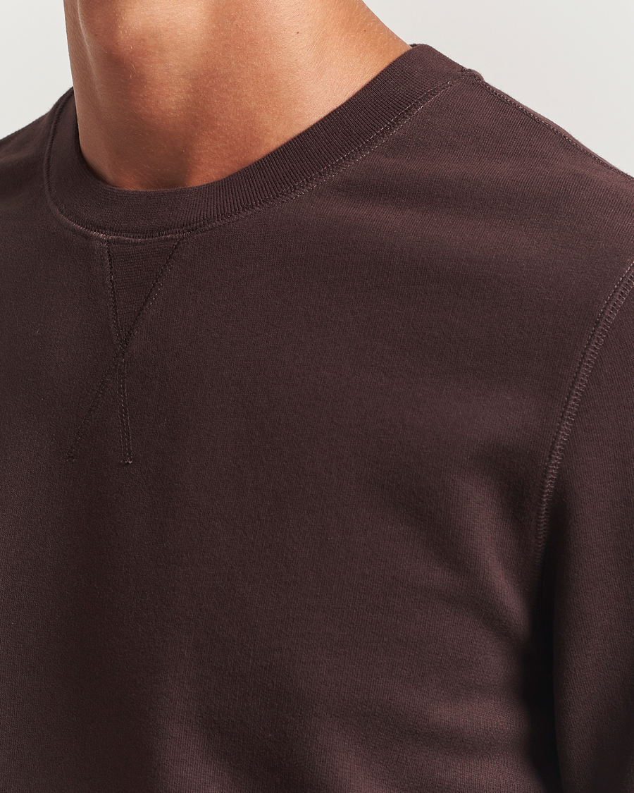 Herr | Tröjor | Sunspel | Loopback Sweatshirt Truffle