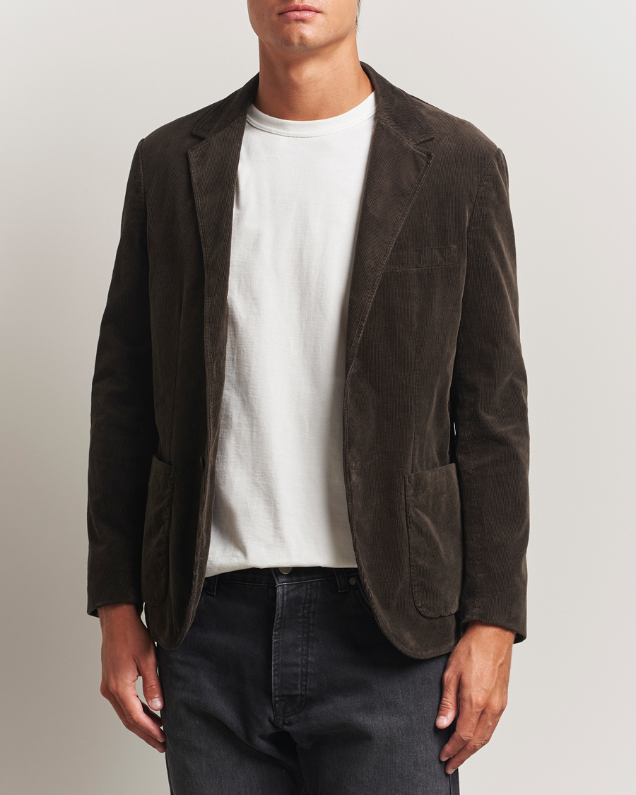 Herr | Kavajer | Sunspel | Relaxed Corduroy Blazer Coffee