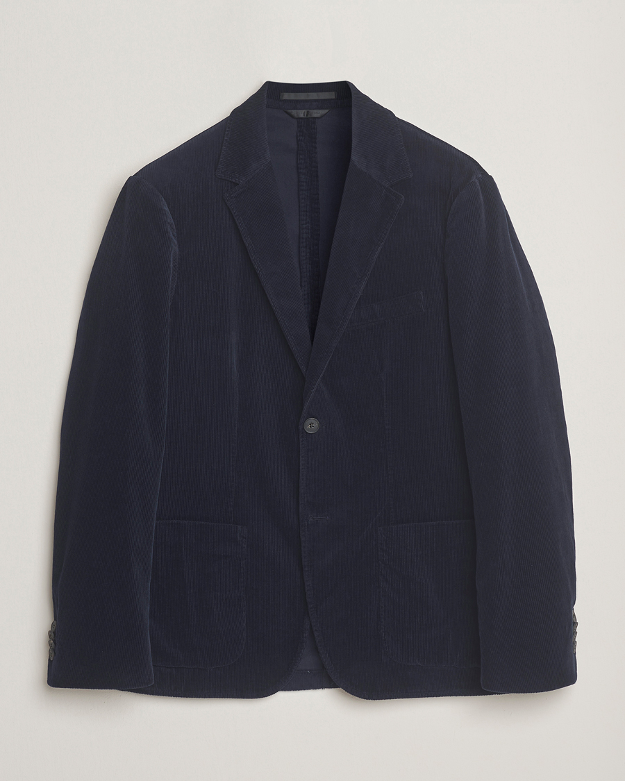 Herr | Kavajer | Sunspel | Relaxed Corduroy Blazer Navy