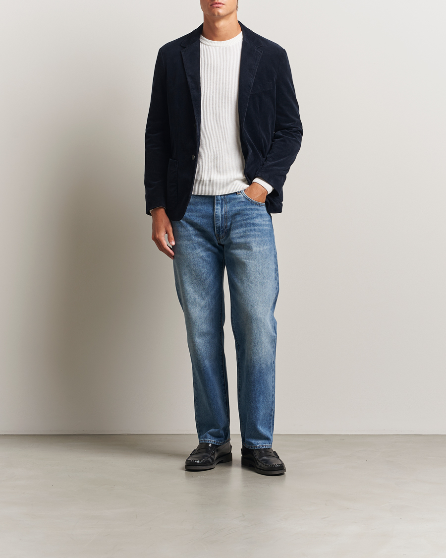Herr | Kavajer | Sunspel | Relaxed Corduroy Blazer Navy