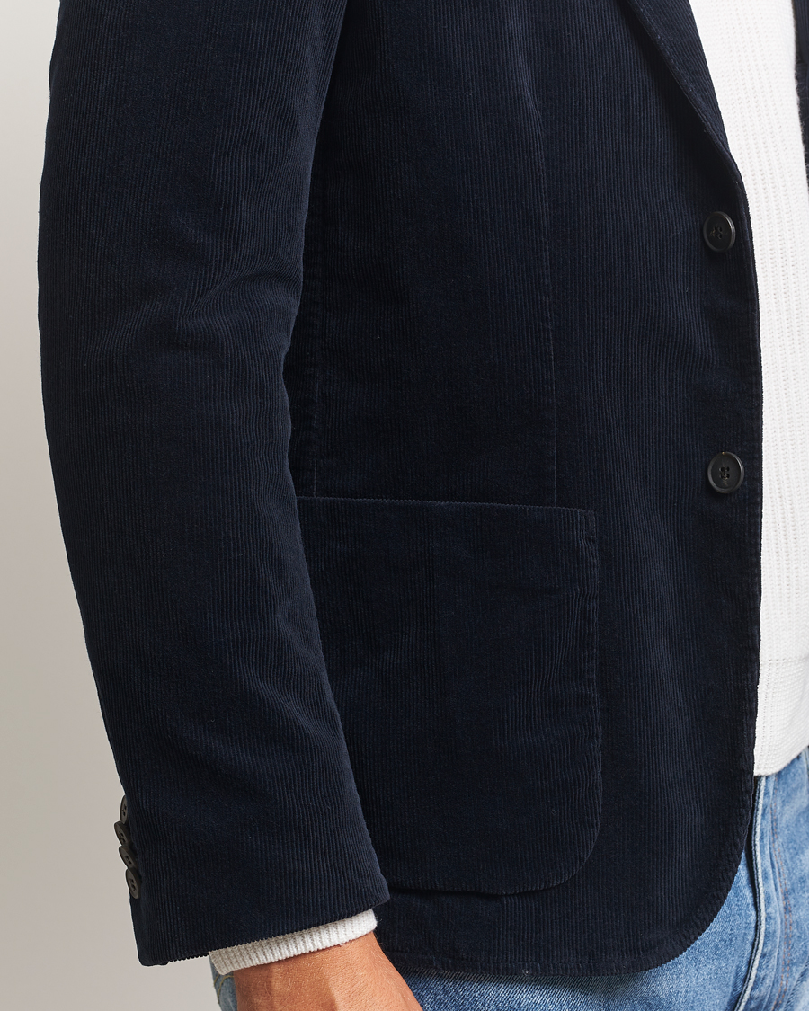Herr | Kavajer | Sunspel | Relaxed Corduroy Blazer Navy