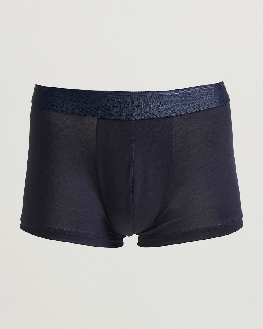 Herr | Underkläder | Sunspel | Tencel Stretch Trunk Navy