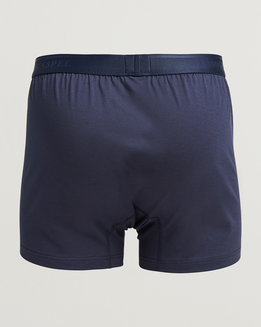 Herr | Underkläder | Sunspel | Superfine Two Button Cotton Navy