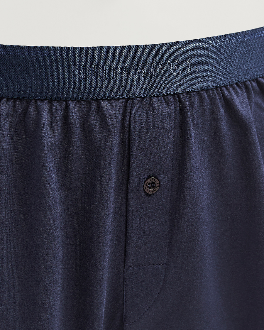 Herr | Underkläder | Sunspel | Superfine One Button Boxer Navy