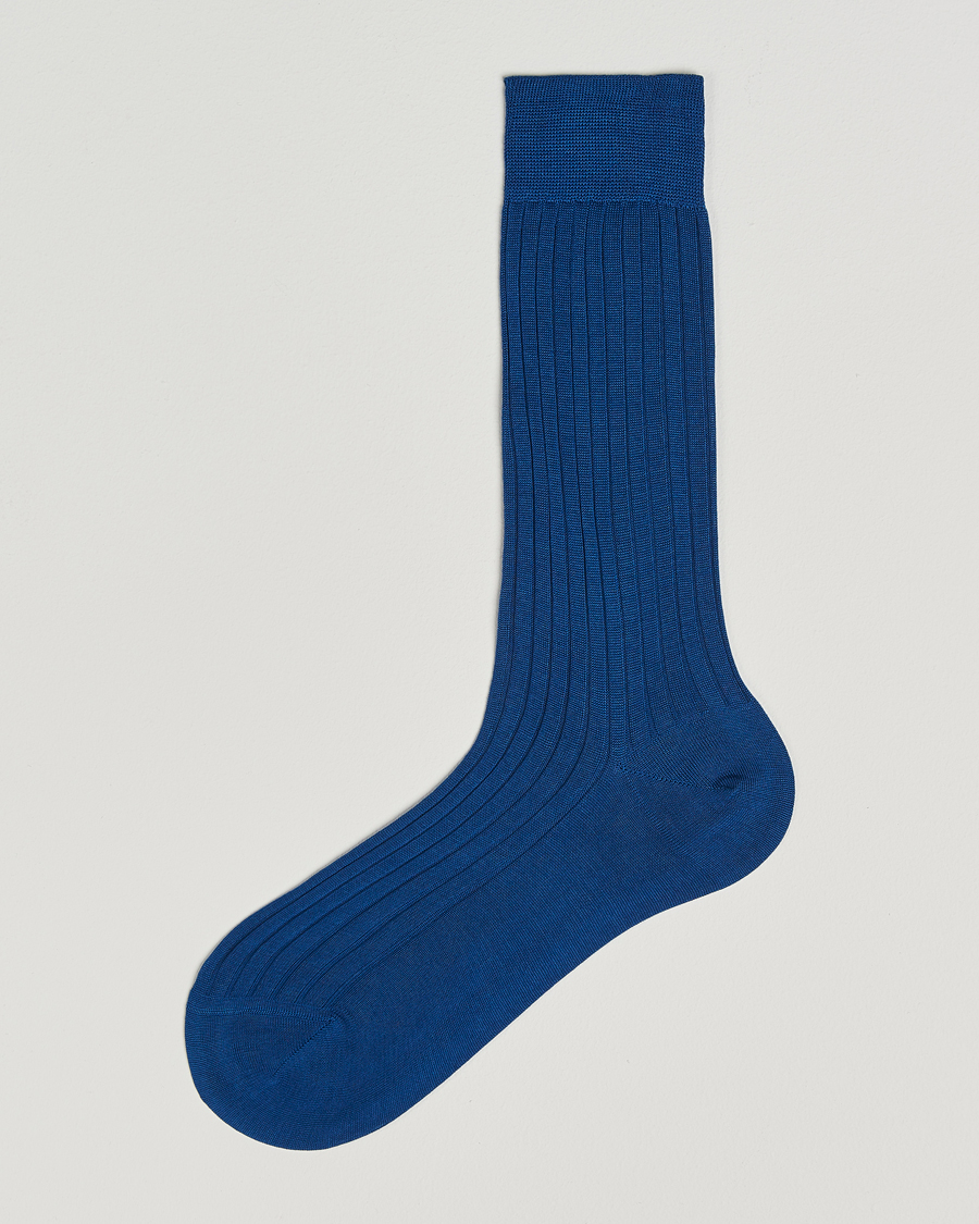 Herr | Underkläder | Bresciani | Cotton Ribbed Short Blue Melange