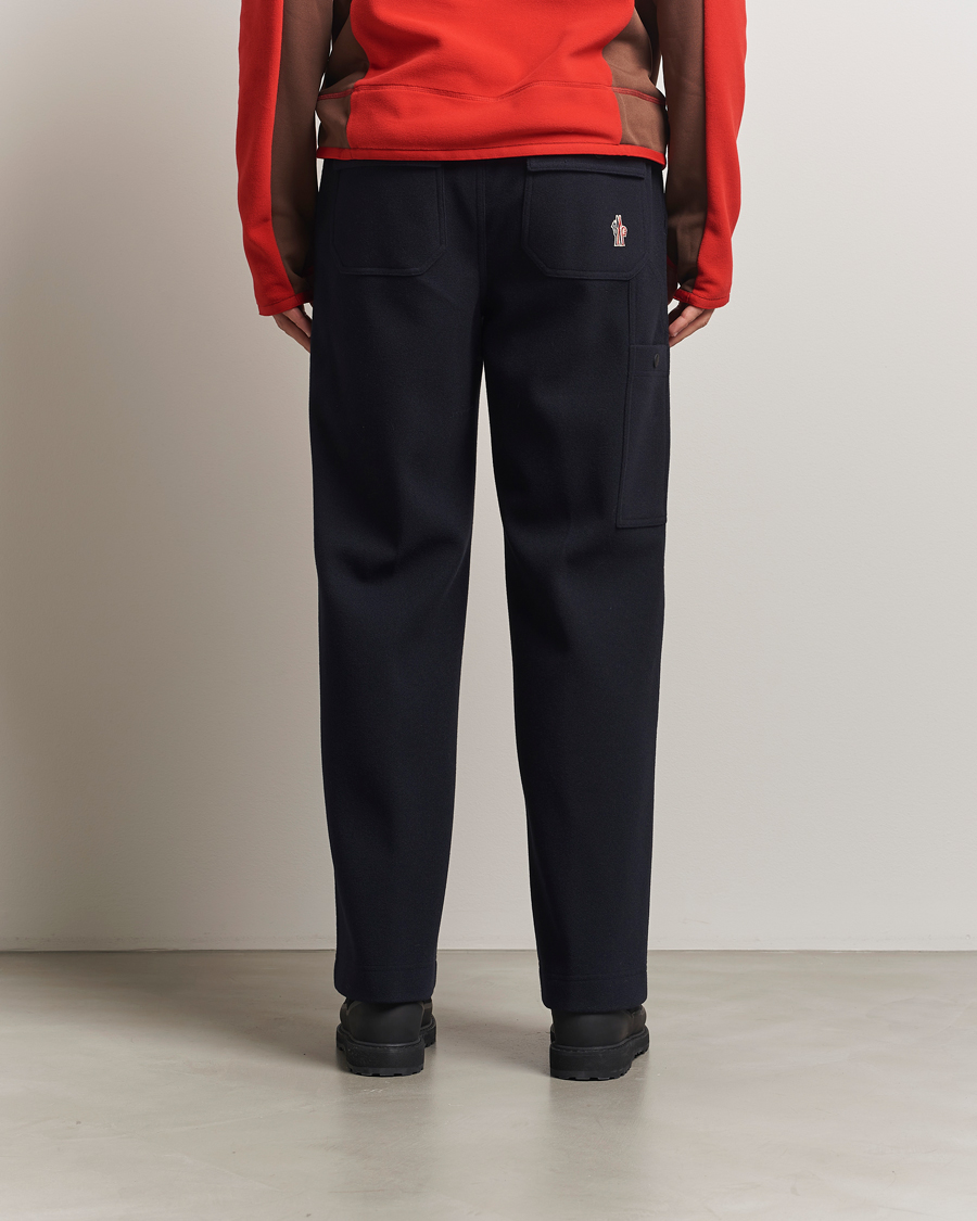 Herr | Byxor | Moncler Grenoble | Brushed Cotton Drawstring Pants Navy