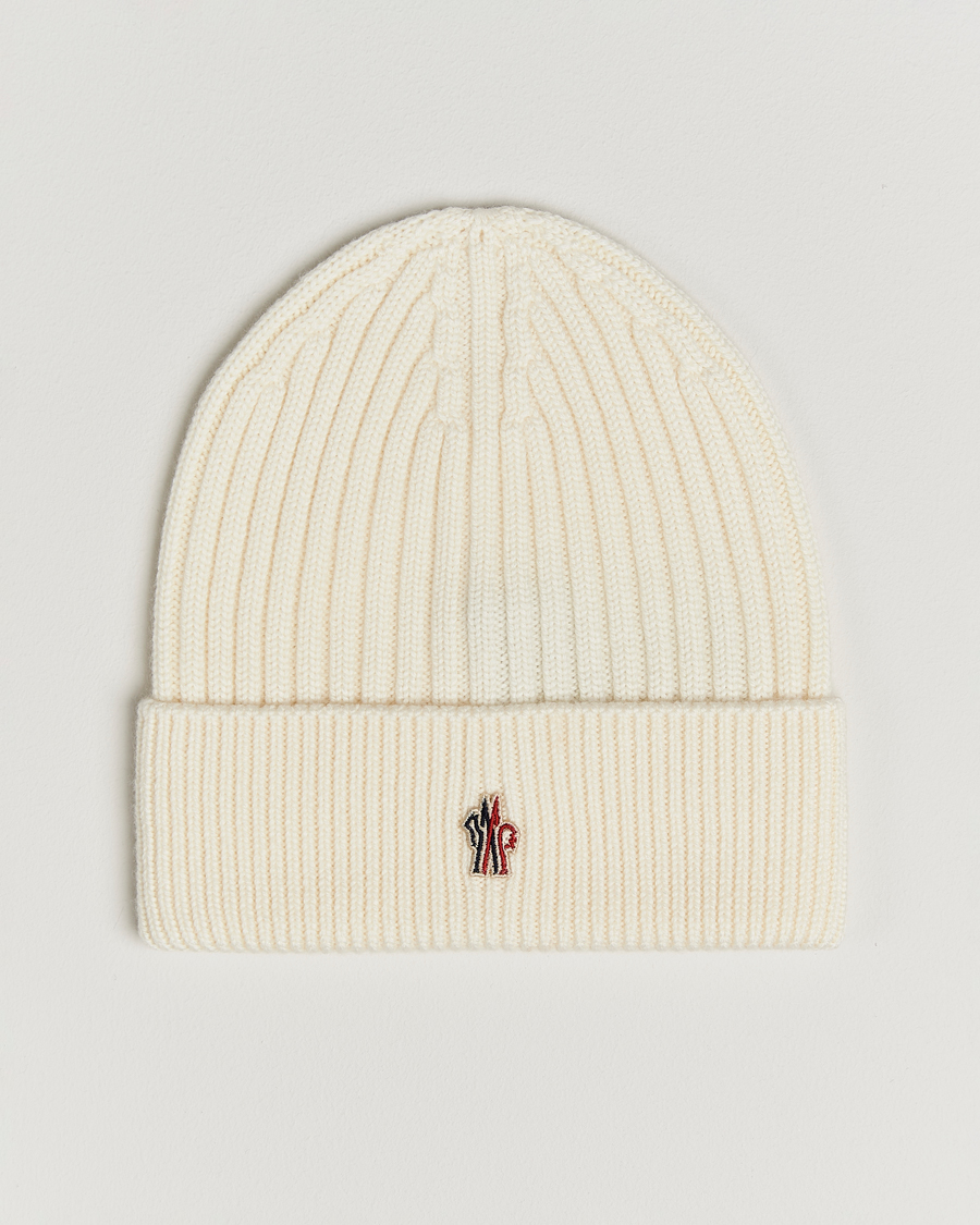 Herr | Moncler Grenoble Rib Wool Beanie Off White | Moncler Grenoble | Rib Wool Beanie Off White
