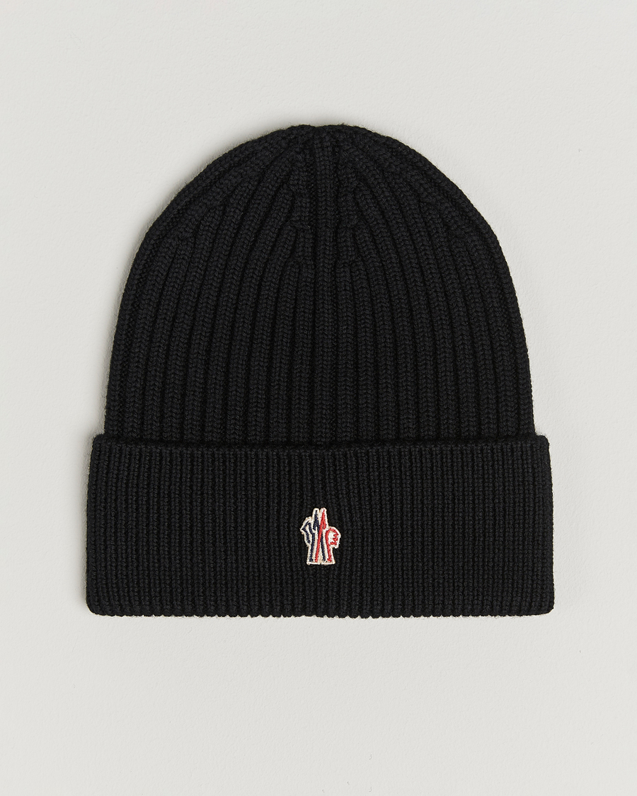 Herr | Mössor | Moncler Grenoble | Rib Wool Beanie Black