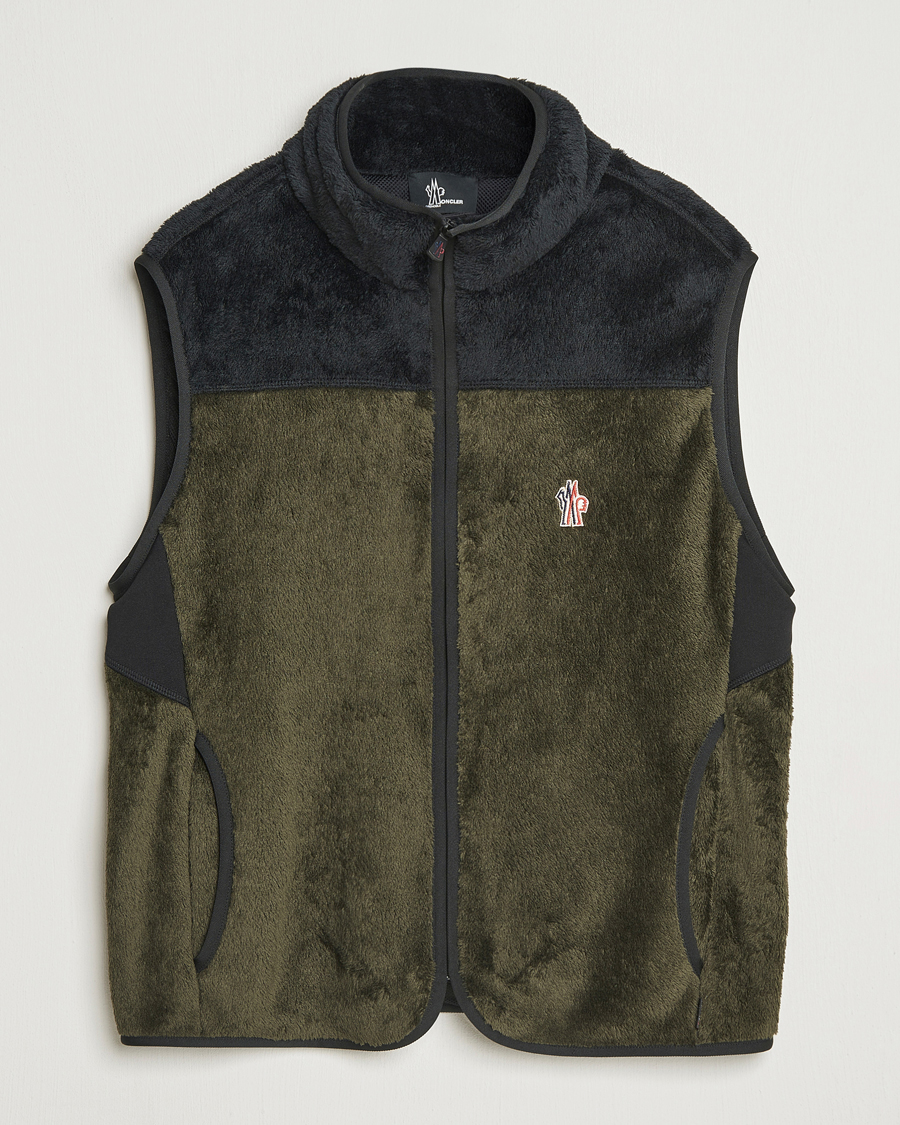 Herr | Västar | Moncler Grenoble | Insulated Fleece Vest Forest Green