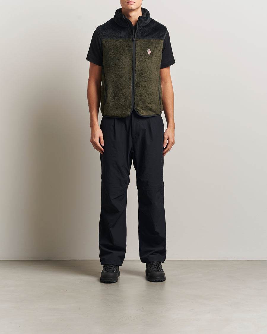 Herr | Västar | Moncler Grenoble | Insulated Fleece Vest Forest Green